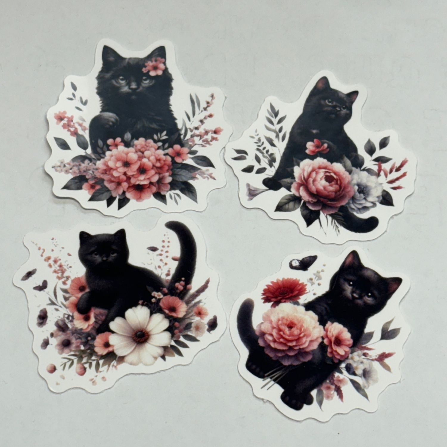 Black Cat Stickers (4 pk)