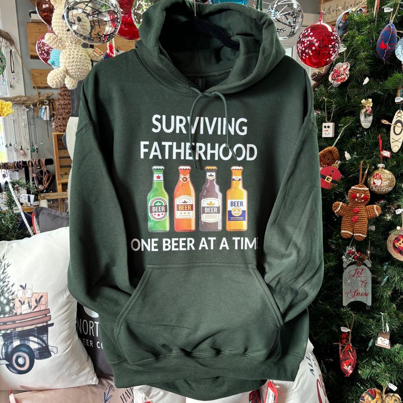 Surviving Fatherhood One Beer At A Time Design for Shirt
