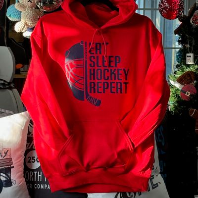 Eat Sleep Hockey Repeat Design for Youth Shirt 2