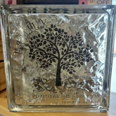Family Glass Block