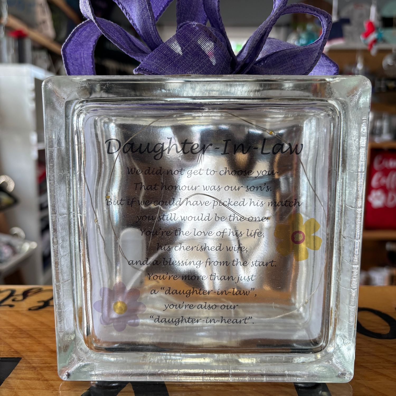Daughter-In-Law Glass Block