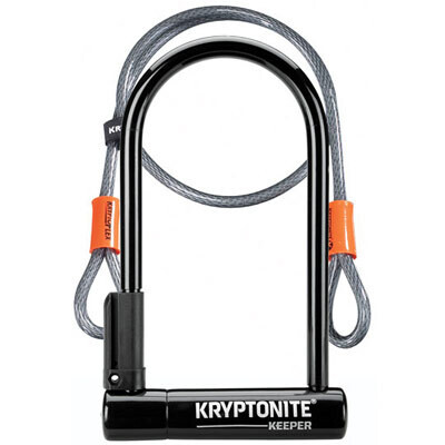 KRYPTONITE KEEPER 12 STD w/4&#39; FLEX CABLE  Black