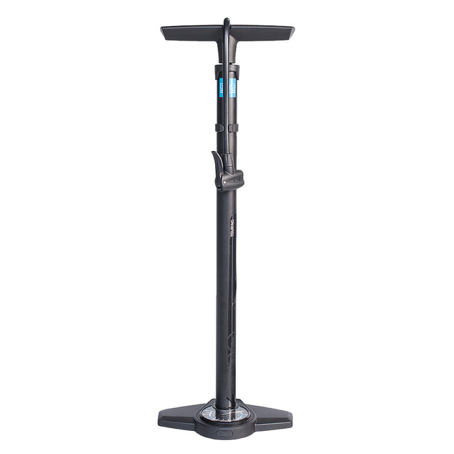 Floorpump Touring Black integrated adjustable