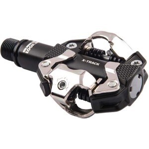LOOK X-TRACK Pedals - Dual Sided Clipless, Chromoly, 9/16", Gray