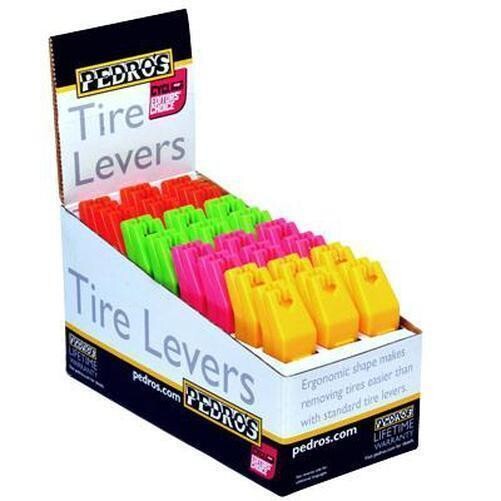 PEDROS Tire Levers Yellow/Orange/Green/Pink