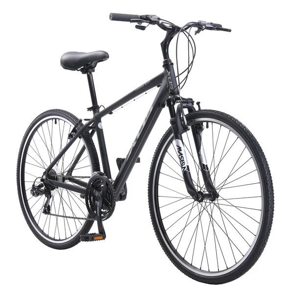 XDS CROSS 200 21SP MEN&#39;S 700C HYBRID CITY COMMUTER BIKE // MATTE BLACK