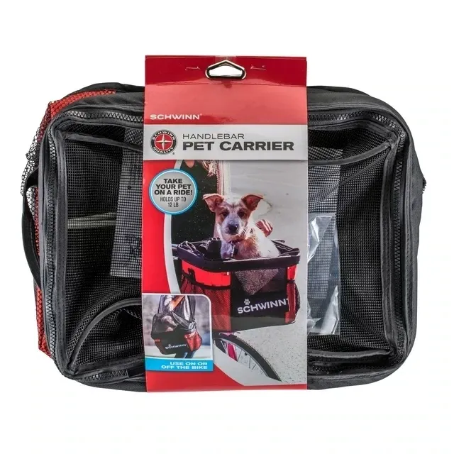 SCHWINN RASCAL PET BASKET BLACK/RED