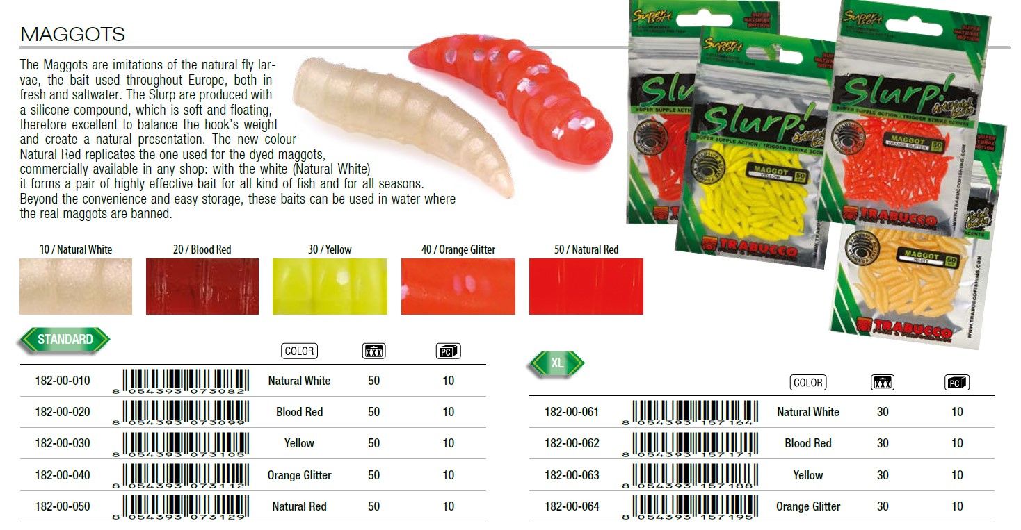 Maggot XL Slurp, Color: Orange Glitter *182-00-064