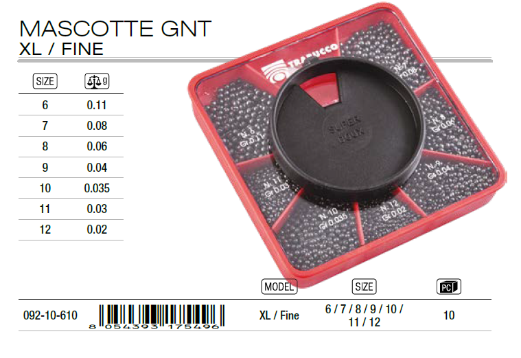 Mascotte GNT Match Shot XL/Fine * 092-10-610