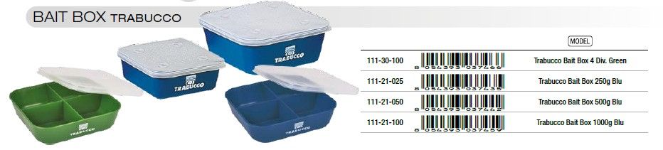 BAIT BOX  - 4 DIV.BLUE  *111-31-100