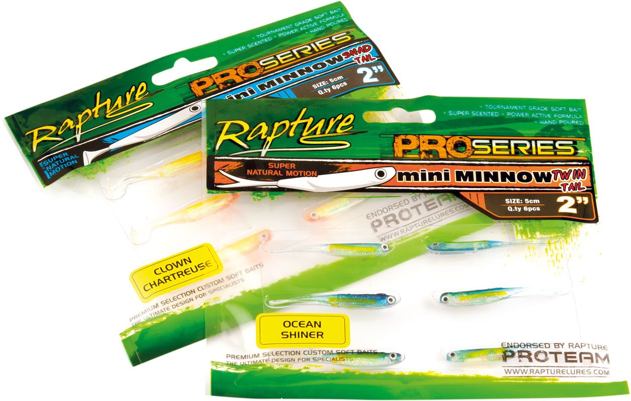 Mini Minnow TWIN TAIL, Color: OCEAN SHINER 2 inch  *187-99-064