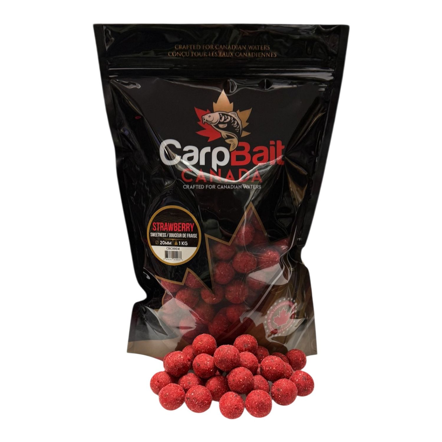 Wildwater Boilies, Flavour: Strawberry Sweetness 1Kg-20mm * CBC0004