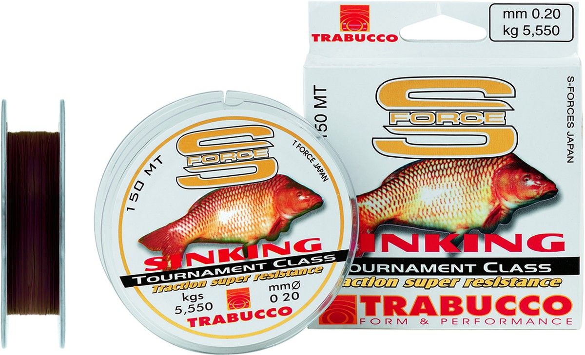 Trabucco S-Force Sinking  300m, Kg / Lb - Ø Diameter: 15,85 Kg / 34,94 Lb - 0,350 Ø Diameter *052-96-350