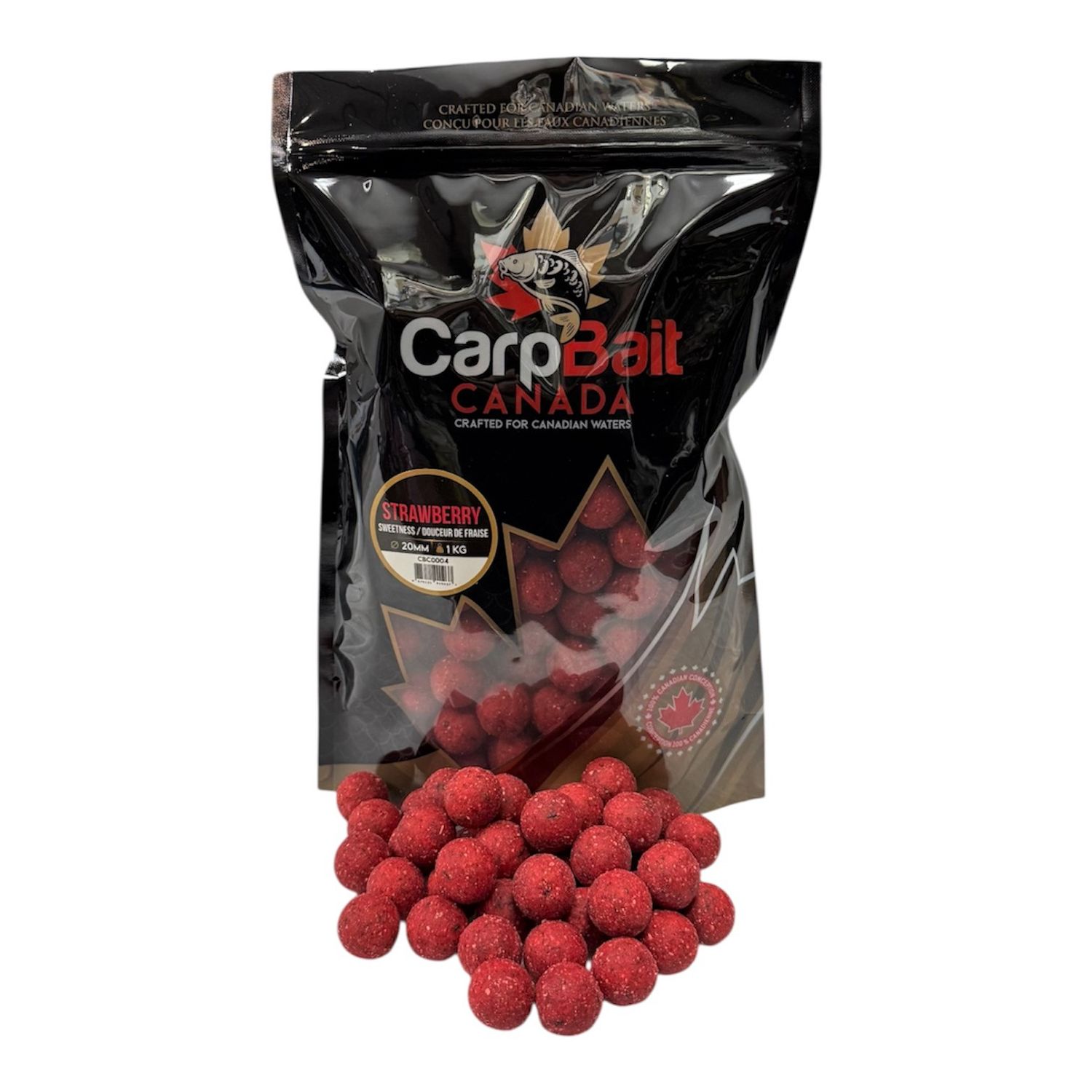 Wildwater Boilies, Flavour: Strawberry Sweetness 1Kg-20mm * CBC0004