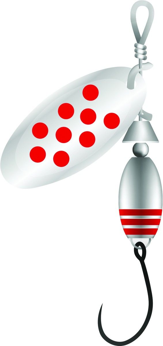 Rapture HELIX Spinner Single 3.0g, Color: Color Silver Red  *188-07-041