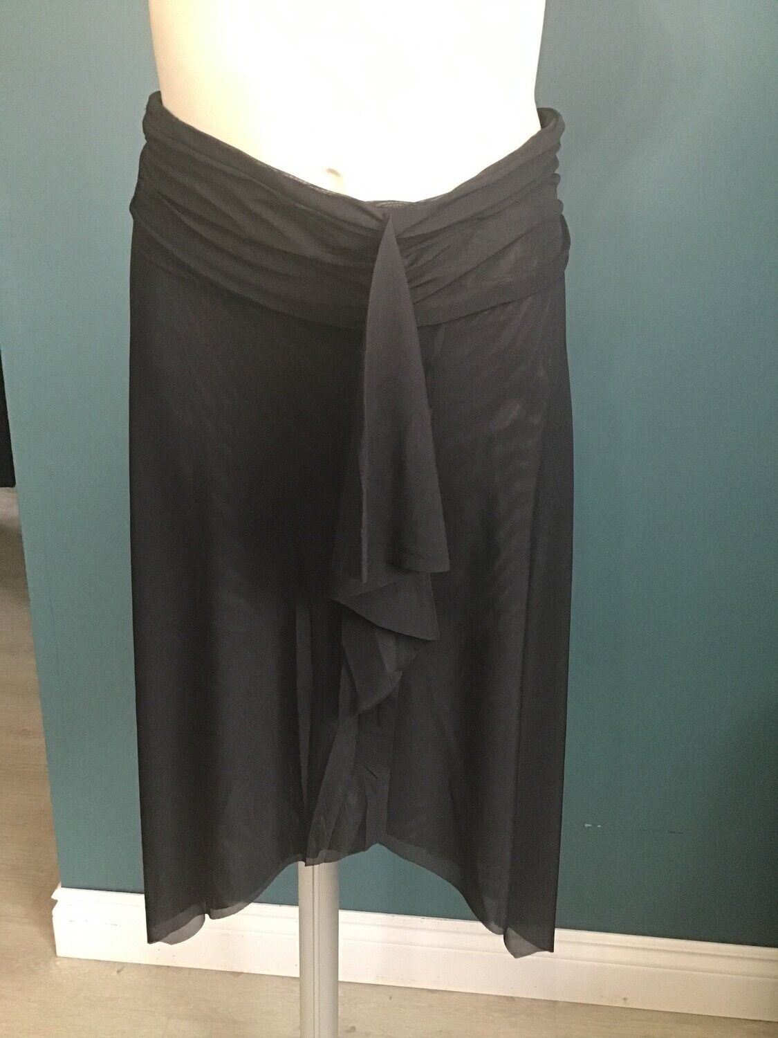 1073019 Long Skirt Cover up, Color: Black, Size: XS