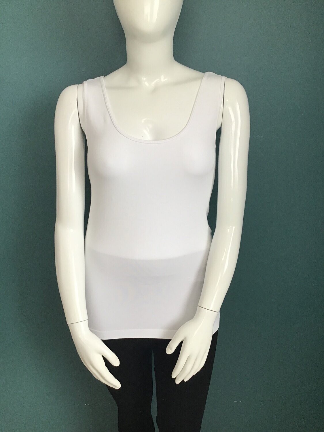 CEBTL1110 Bamboo Plus Tank, Color: White, Size: Plus