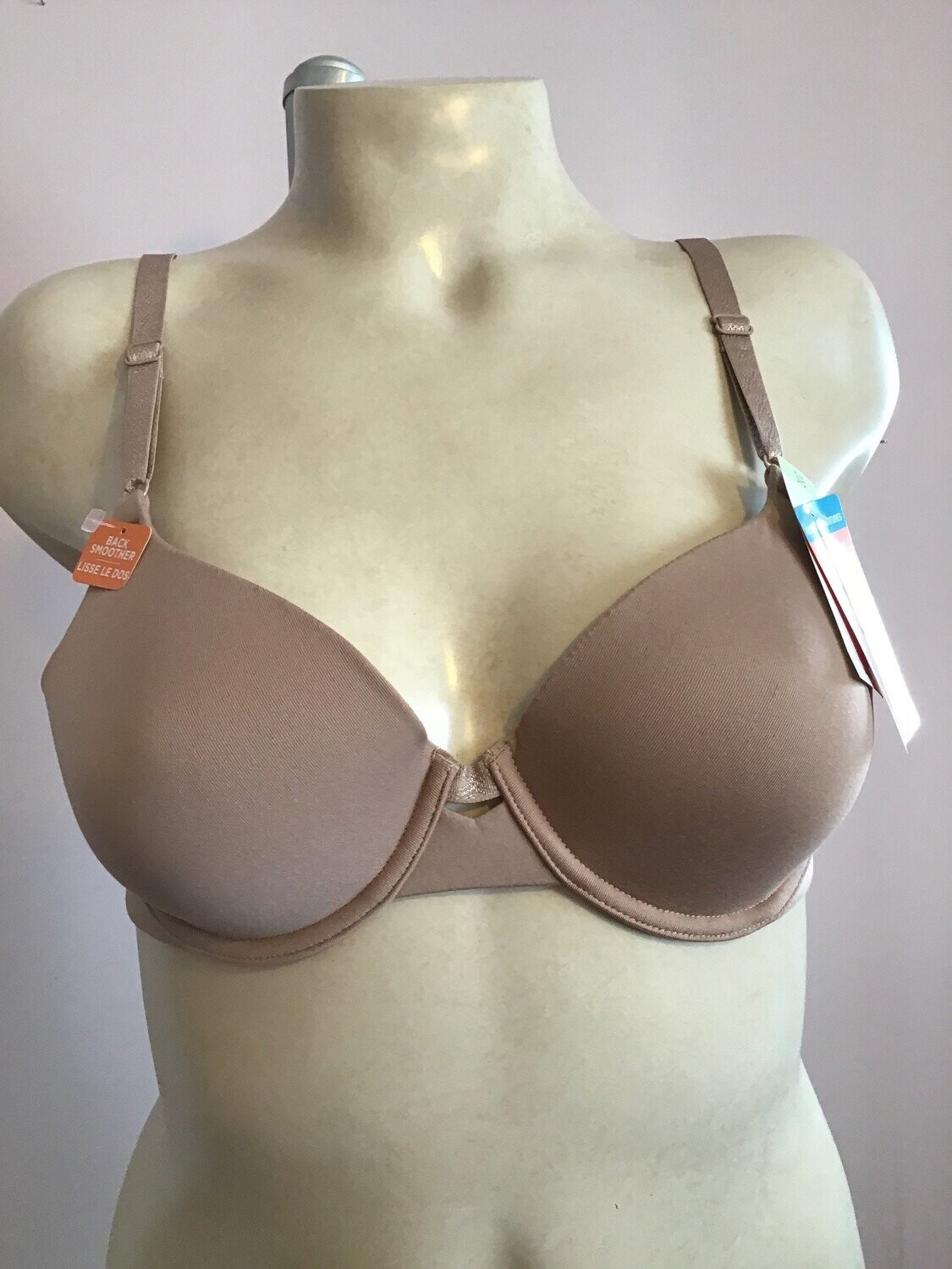 RB1691C Back Smoother , Color: Toasted Almond (235), Size: 34B