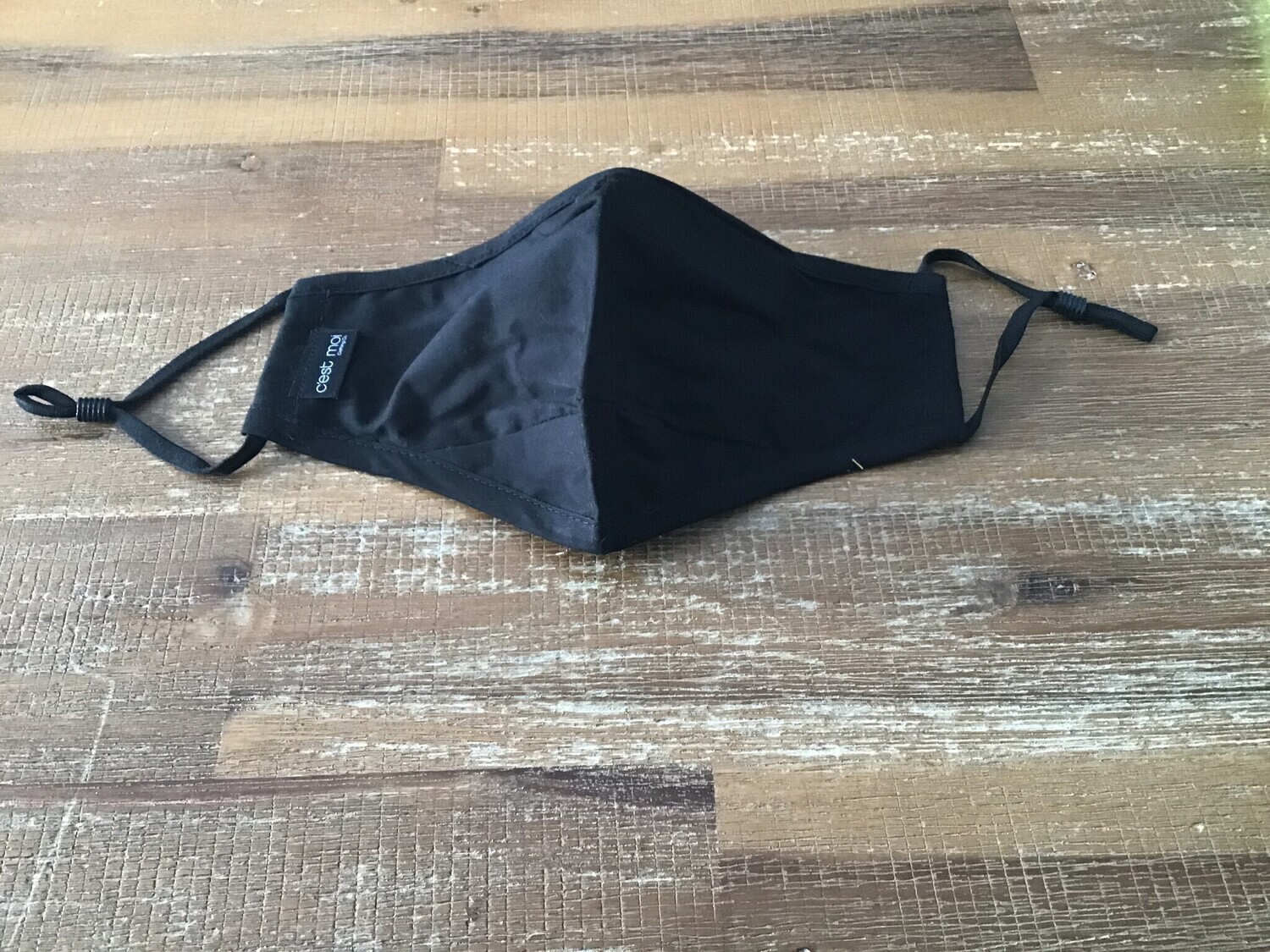 3 Layer Face Mask, Color: Black