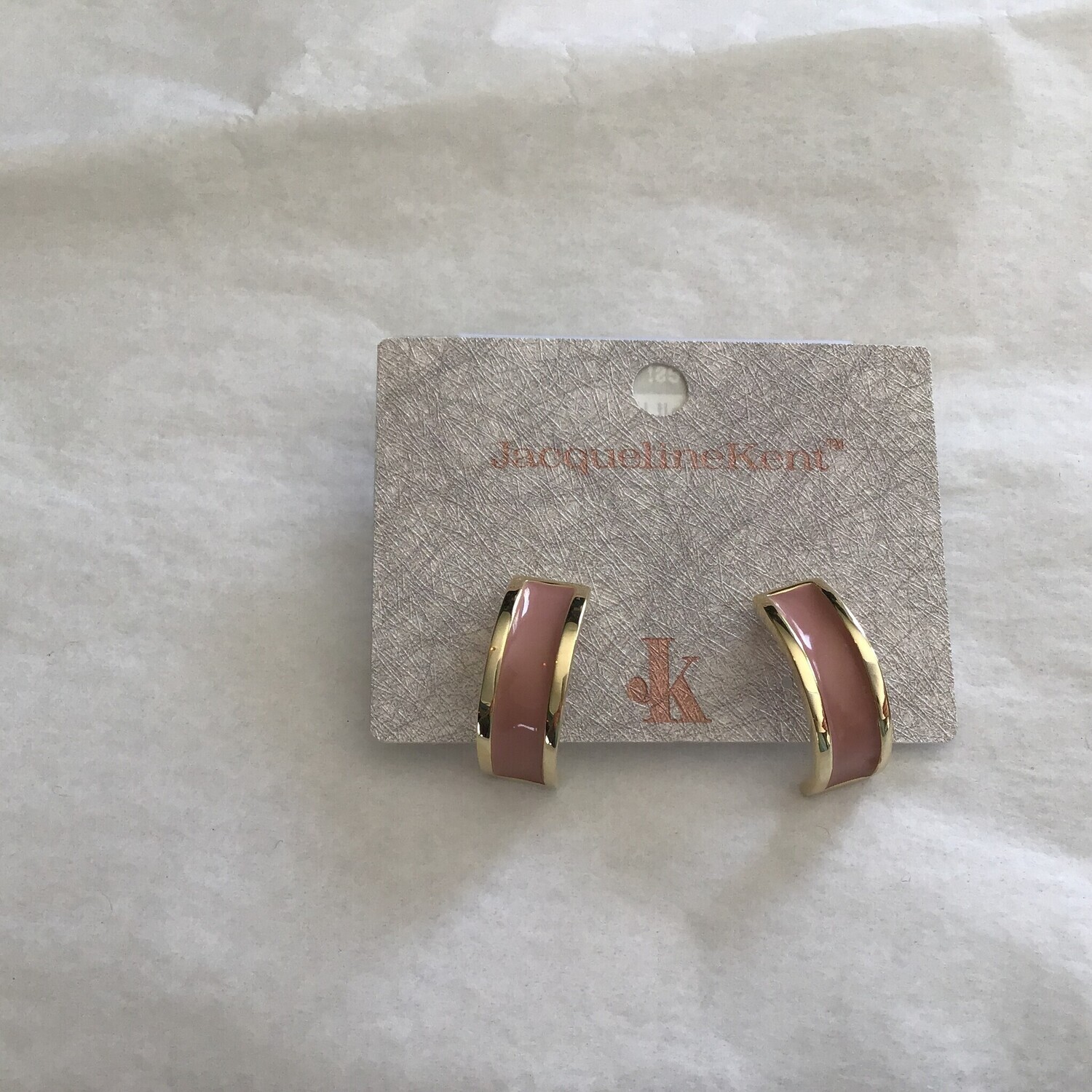 Half Hoop Earring, Color: Pink, Size: OS