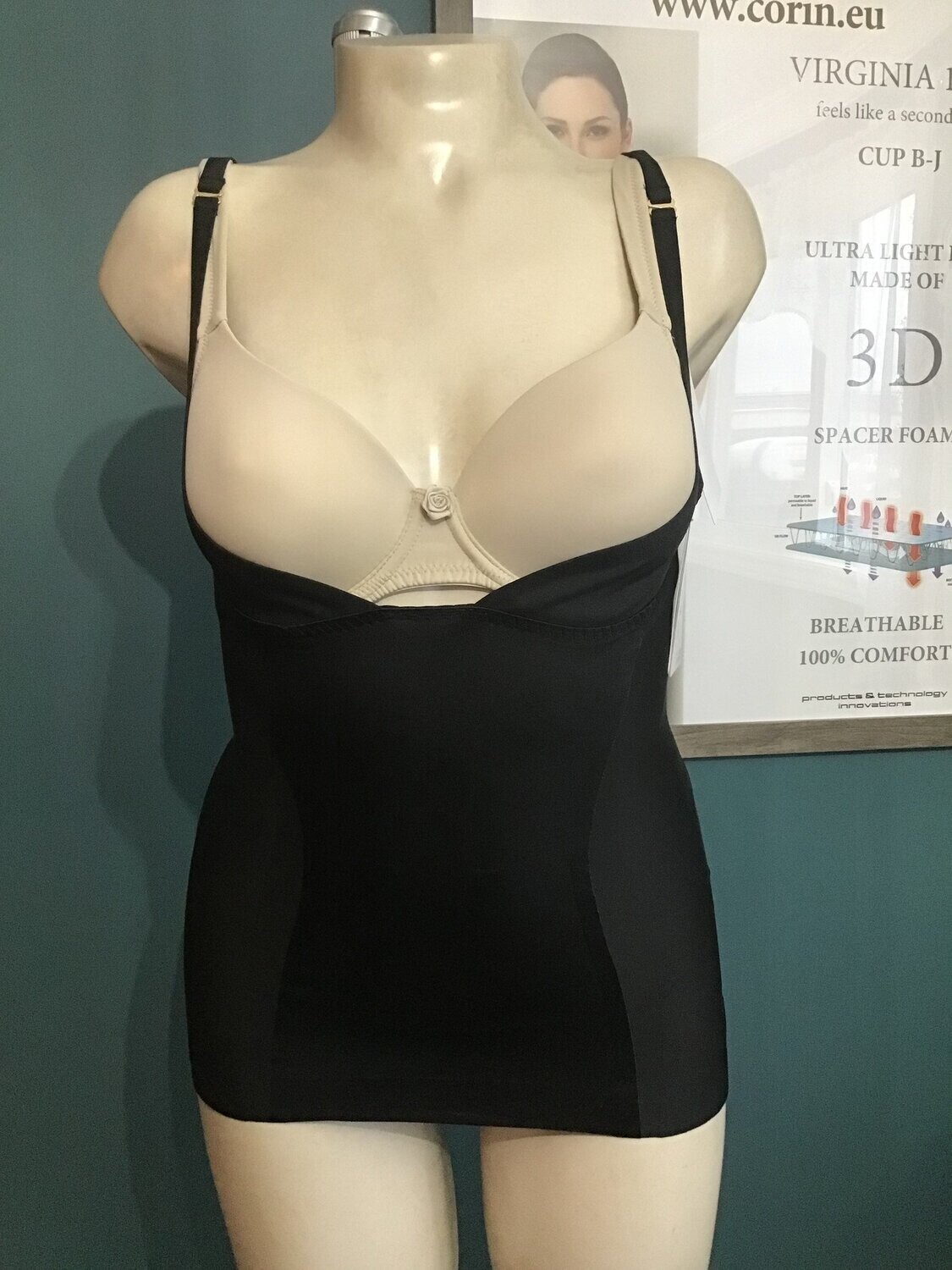 BH1506MS The Lift &amp; Slim Cami, Color: Black, Size: M