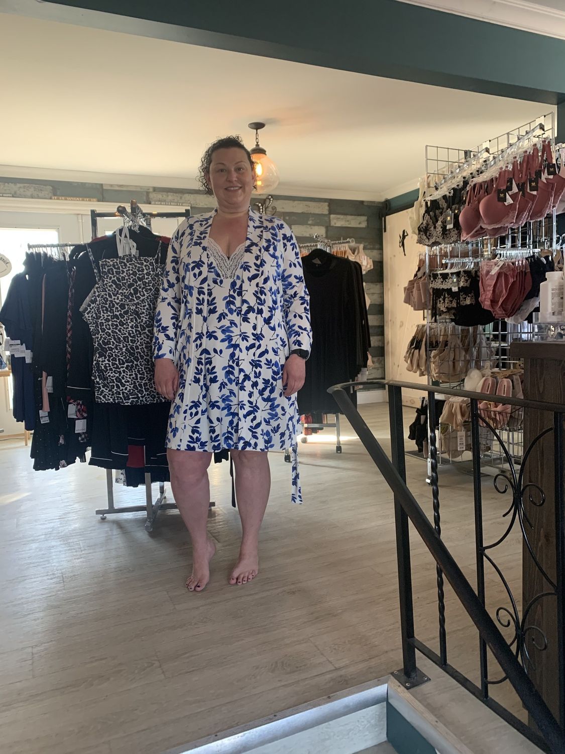 Blue/White Bamboo Robe 4226 