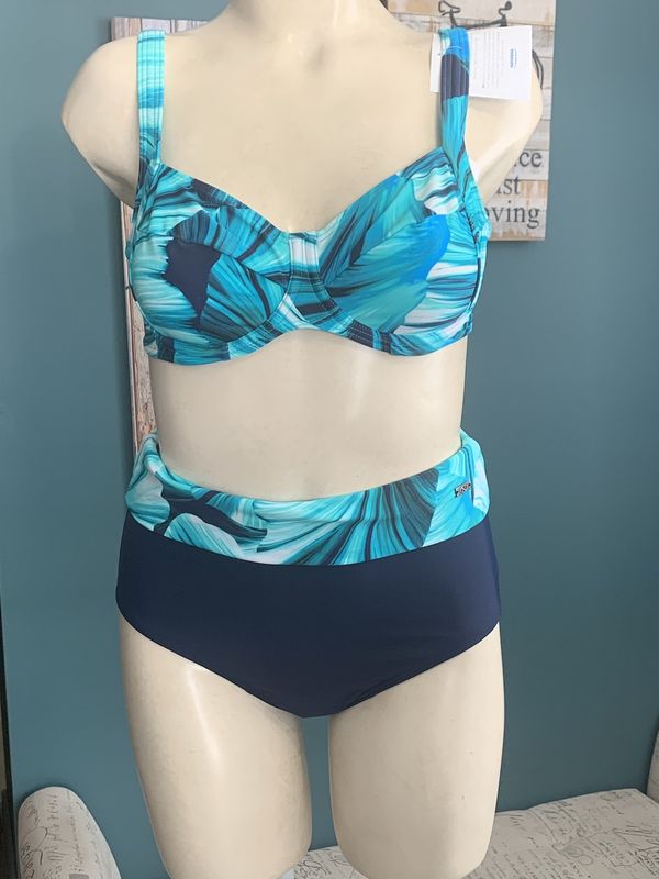 Sale 72583 Underwire Bikini- Blue Print