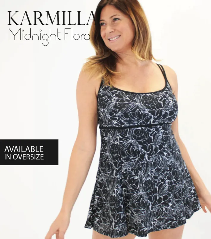 D5-405 V Neck Swim Dress