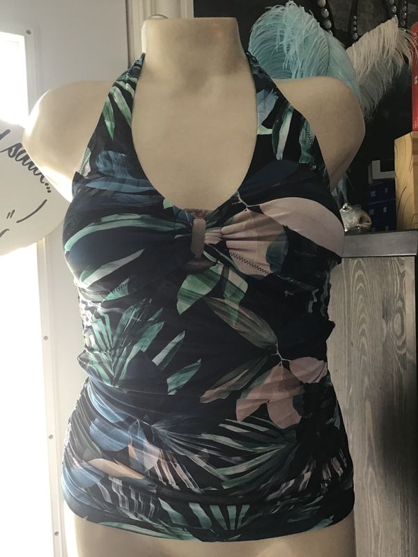 Sale ESFL0109T Halter Tankini 