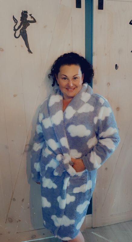 Sale 2030  Heart Hooded Robe 