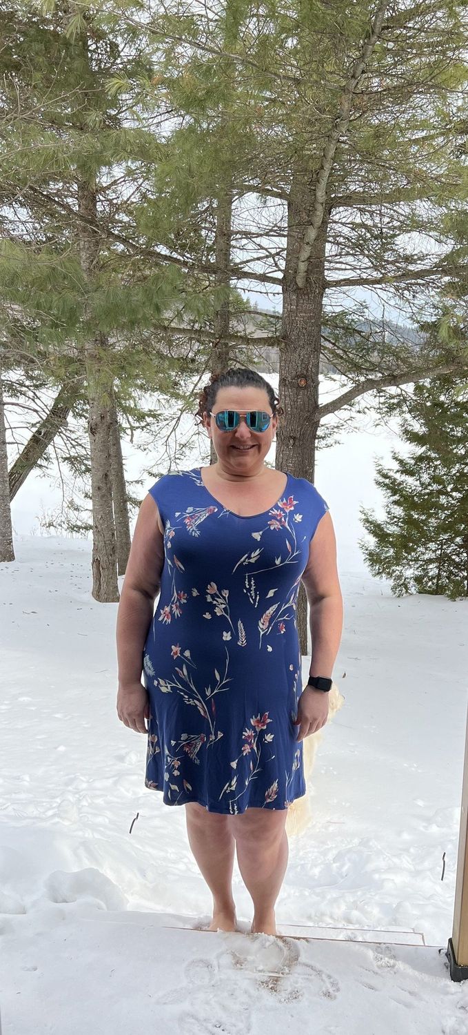 Navy floral Dress 8810