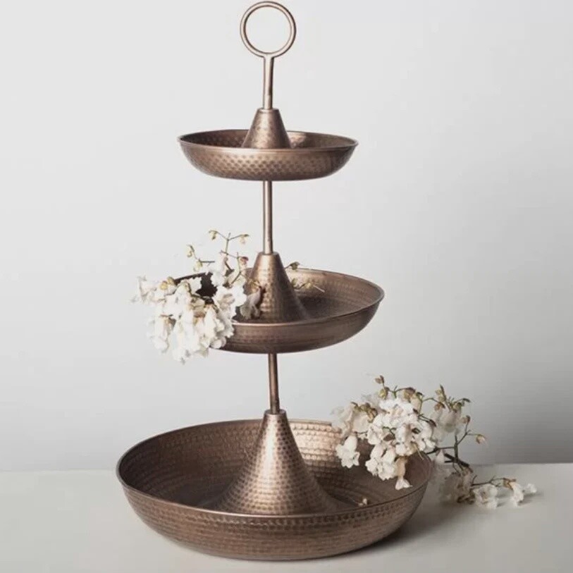 3 Tier Metal Tray Stand
