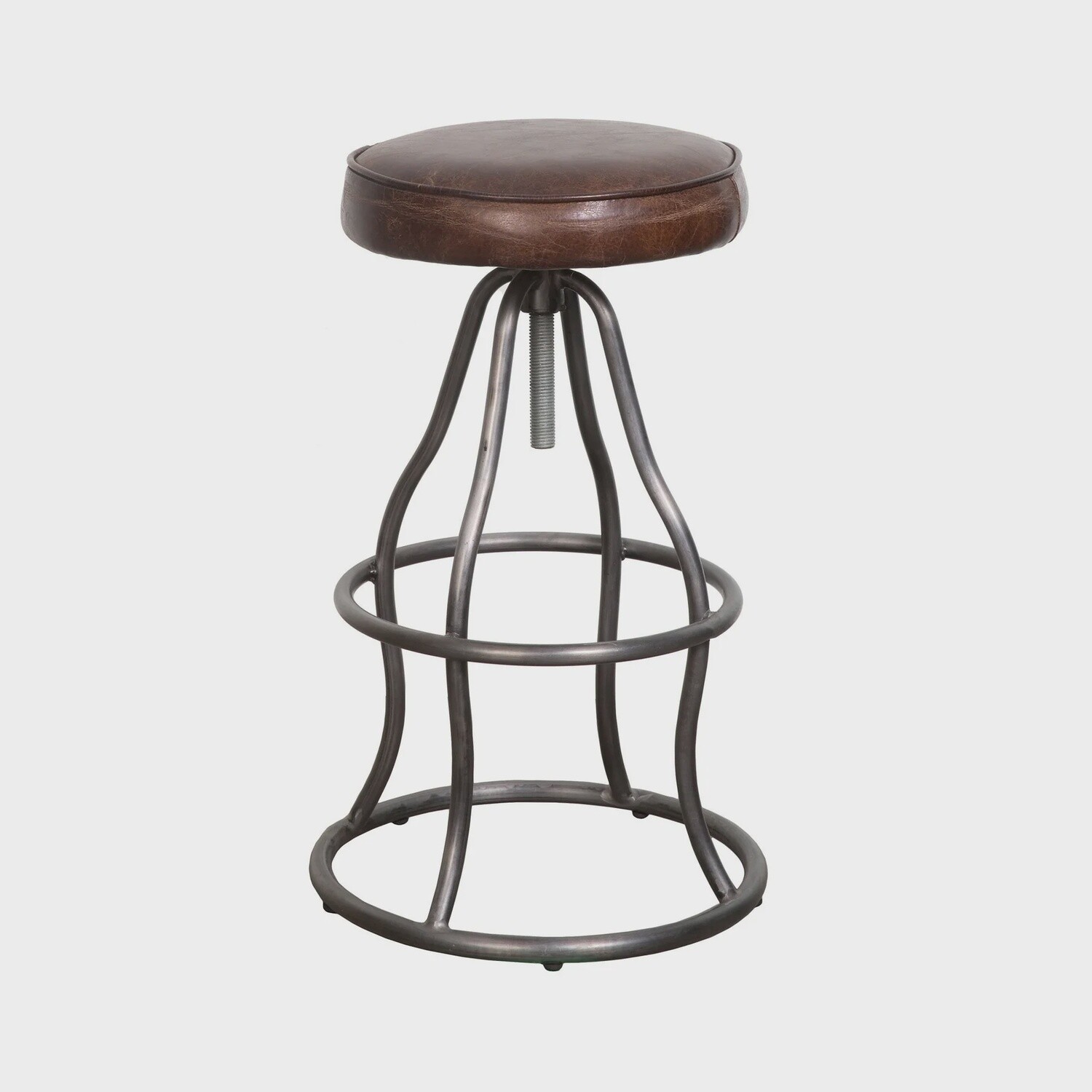 Bowie barstool, Colour: Vintage Brown Leather
