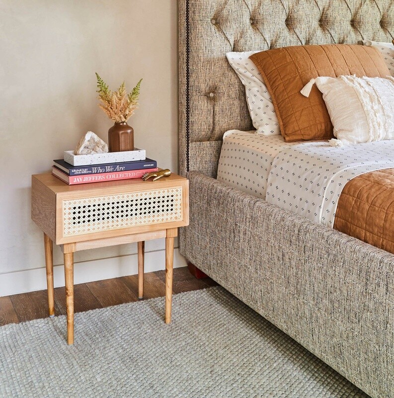 Cane Side Table