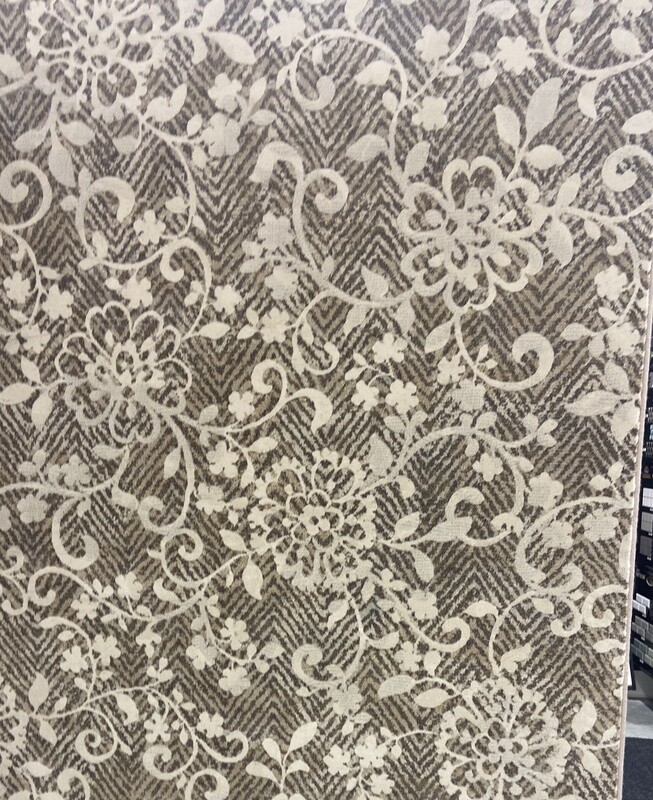 Stevens Omni Bellini Brown Flowers / 5x8 Area Rug