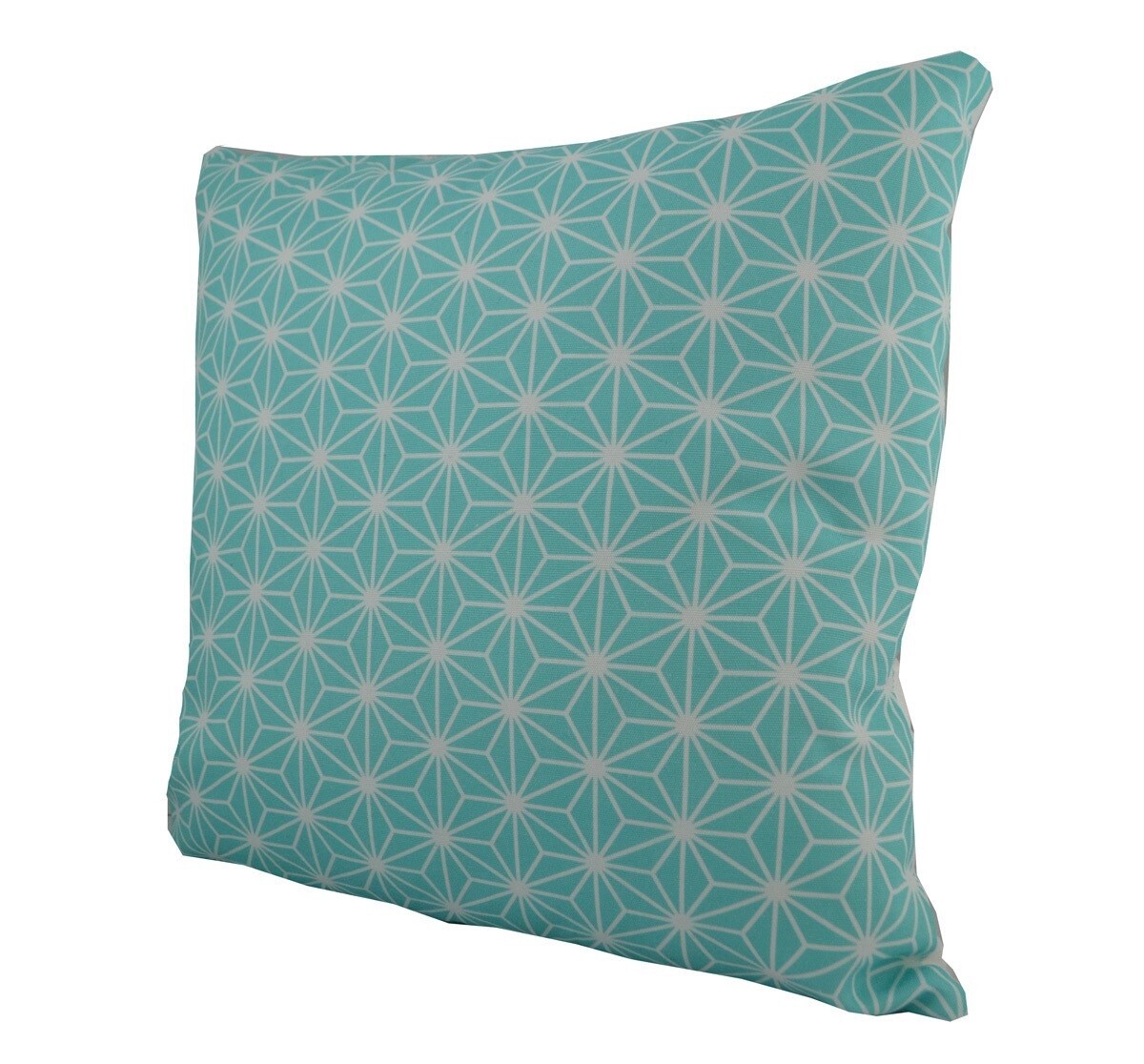 Blue Geometrical Flower Pillow