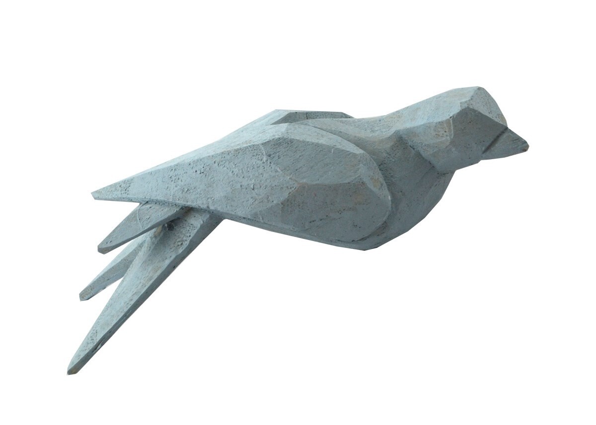 Blue Origami Bird