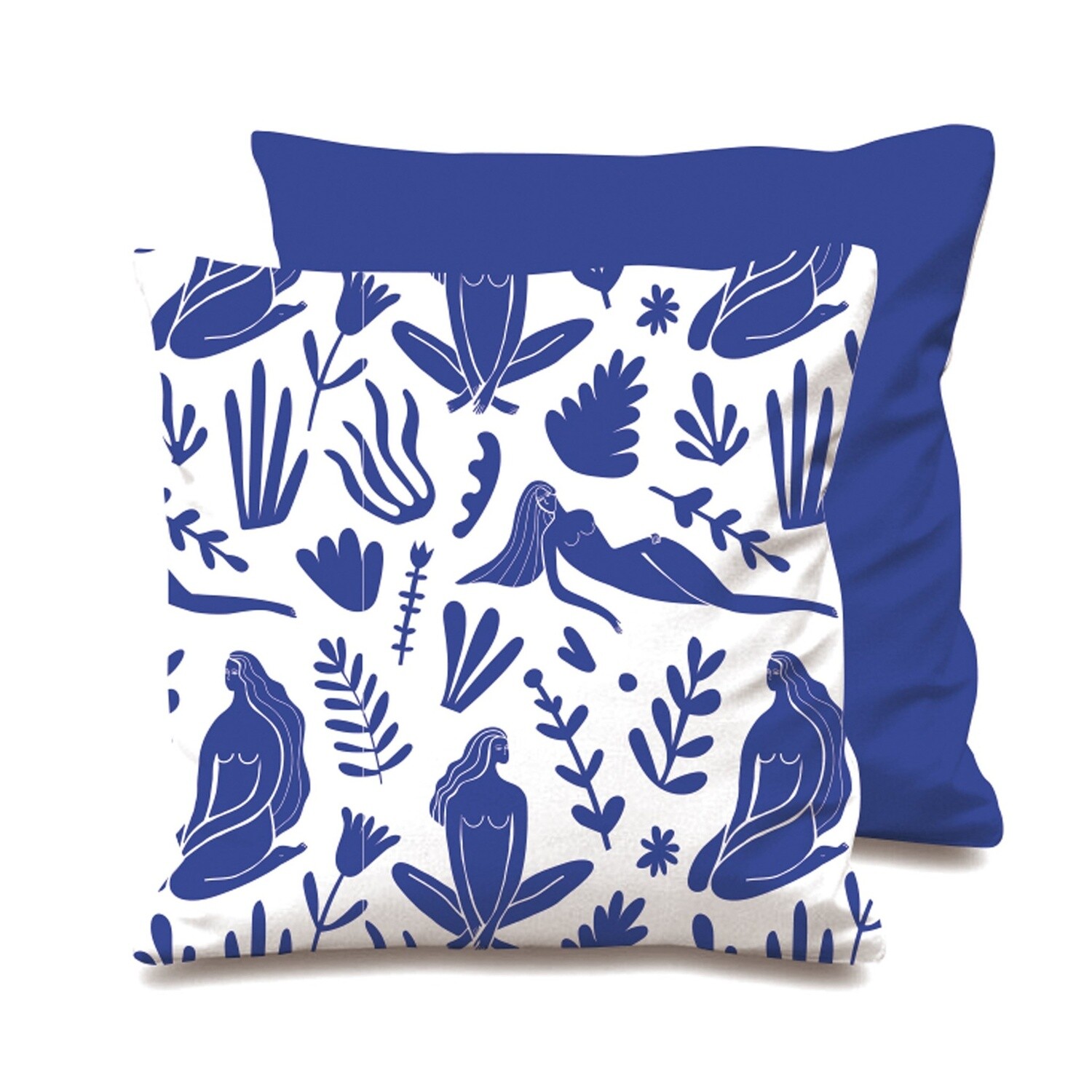 Outdoor Cushion / Blue Woman