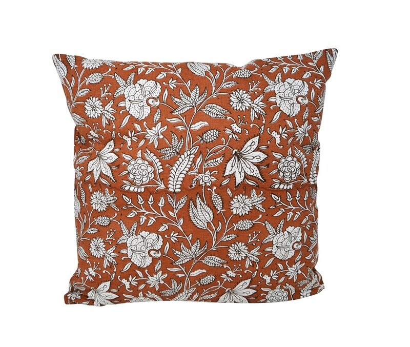 Mocha Floral Cushion