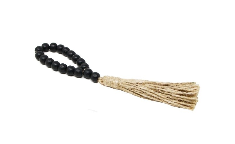 Black Bead Tassle