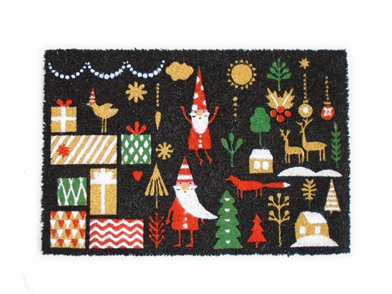 Christmas Design Coco Door Mat