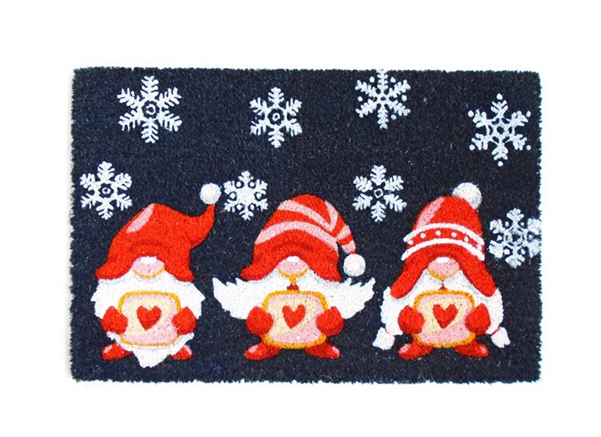 Gnome Christmas Door Mat