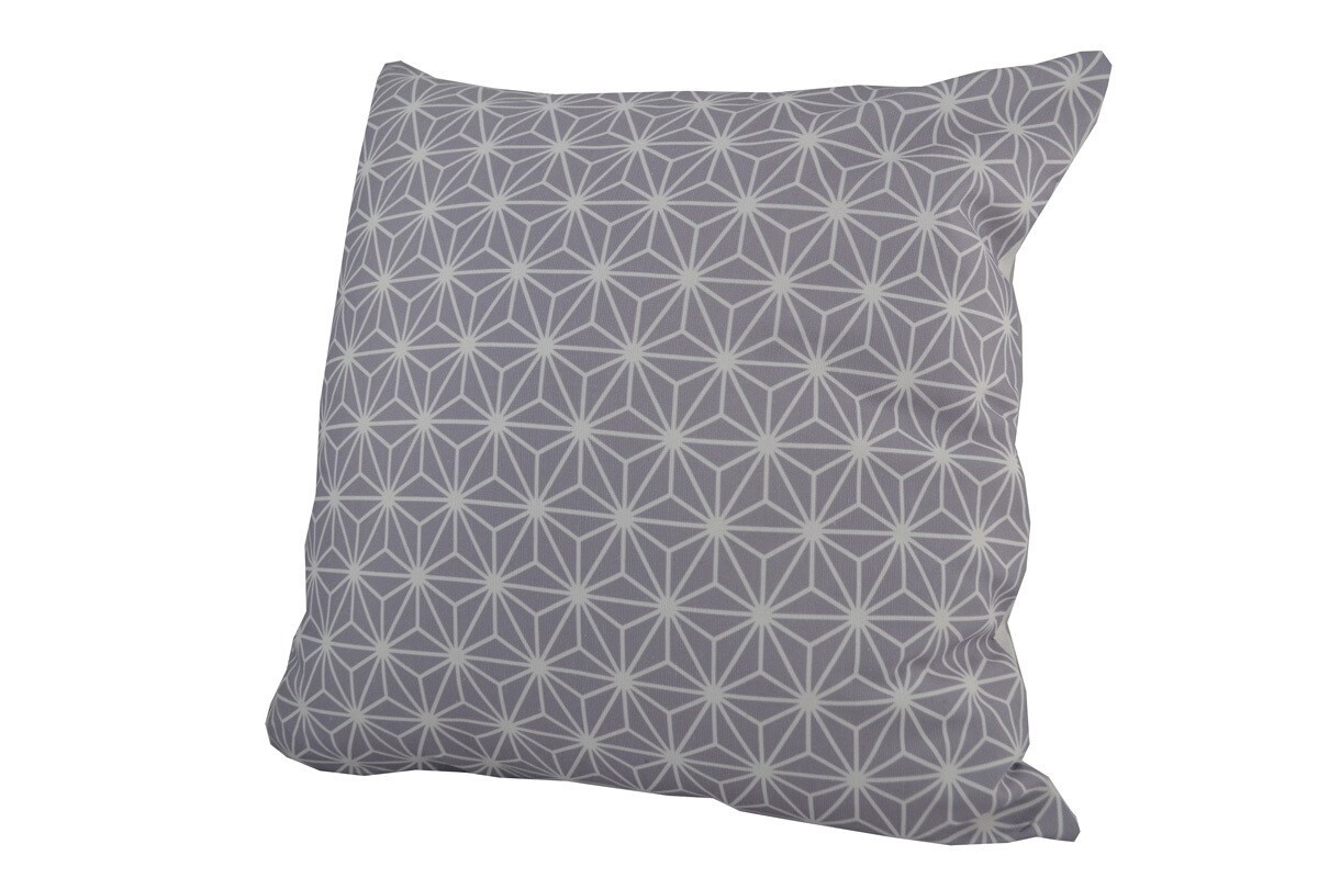 Grey Lilac Star Cushion