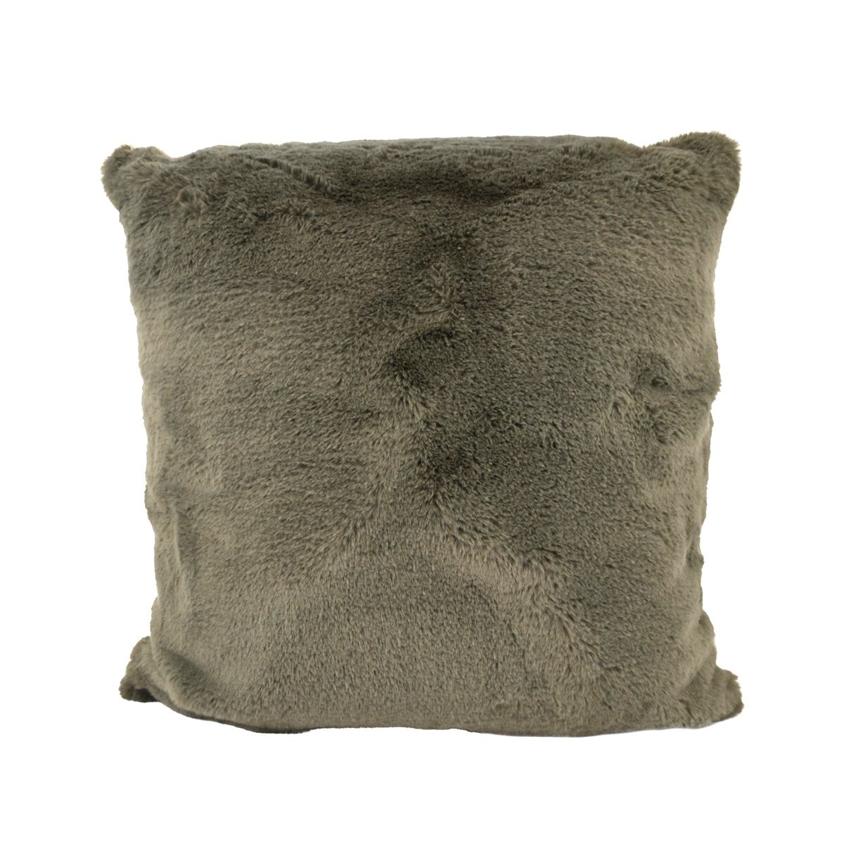 Faux Rabbit Cushion / Taupe