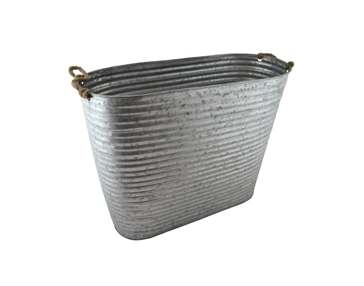 Oval Metal Bucket