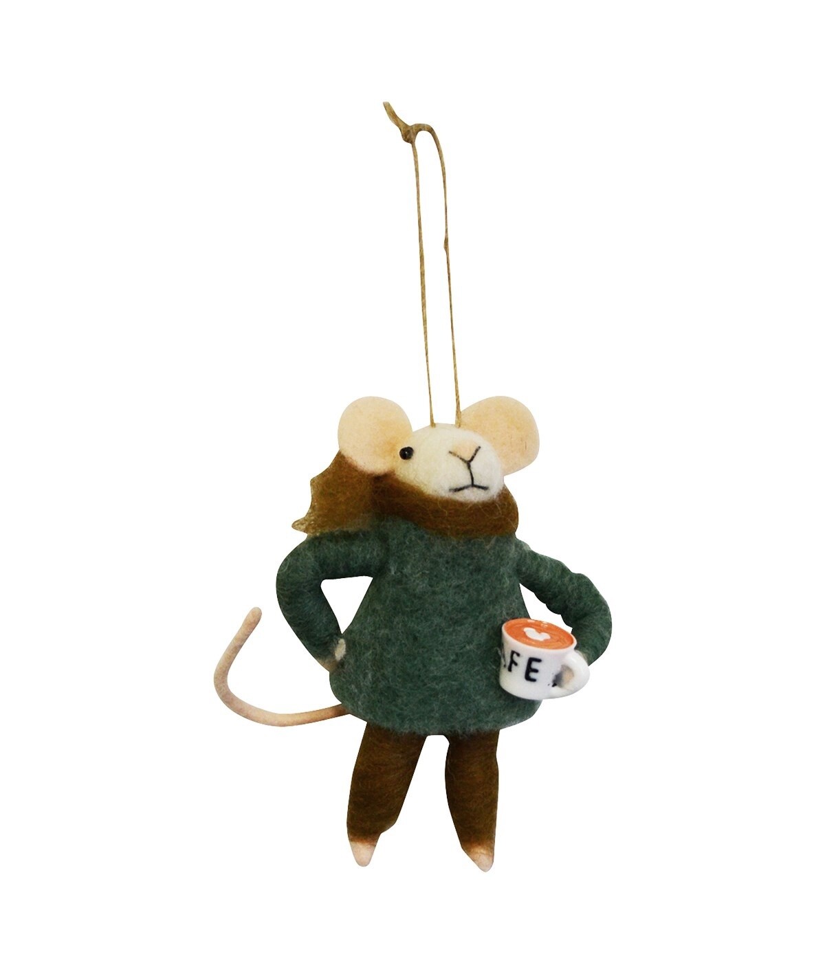 Coffee Mouse Ornament
