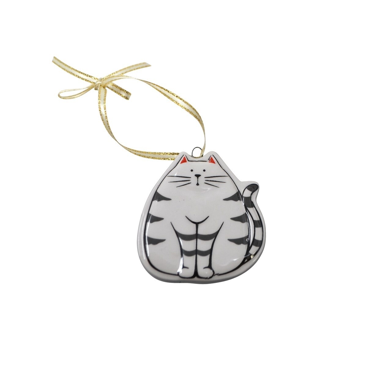 Porcelain Cat Ornament 1