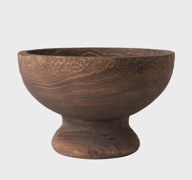 Dorian Wood Compote Bowl 12”