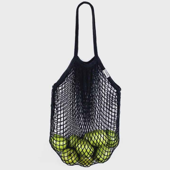 Cotton Mesh Bag, Colour: Black