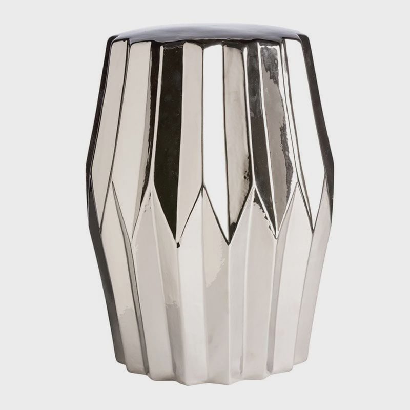 Silver Column Stool